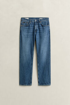 Straight Jeans — MID BLUE WORN IN 1