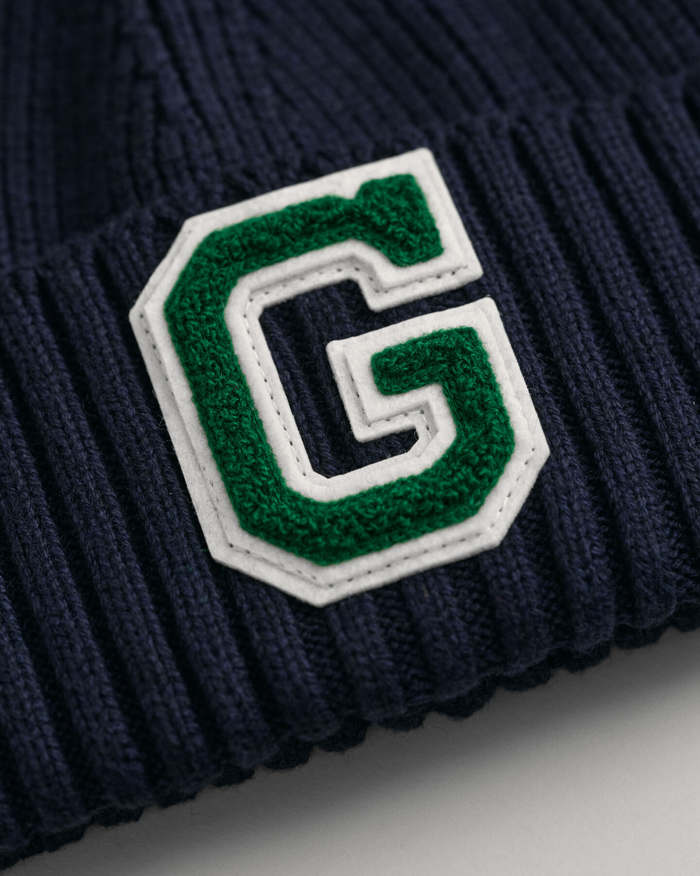 Teens G Badge Ribbed Knit Beanie
