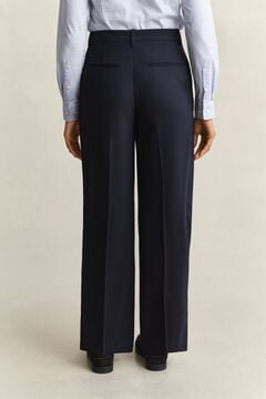 Tailored Wool Pants — EVENING BLUE 2
