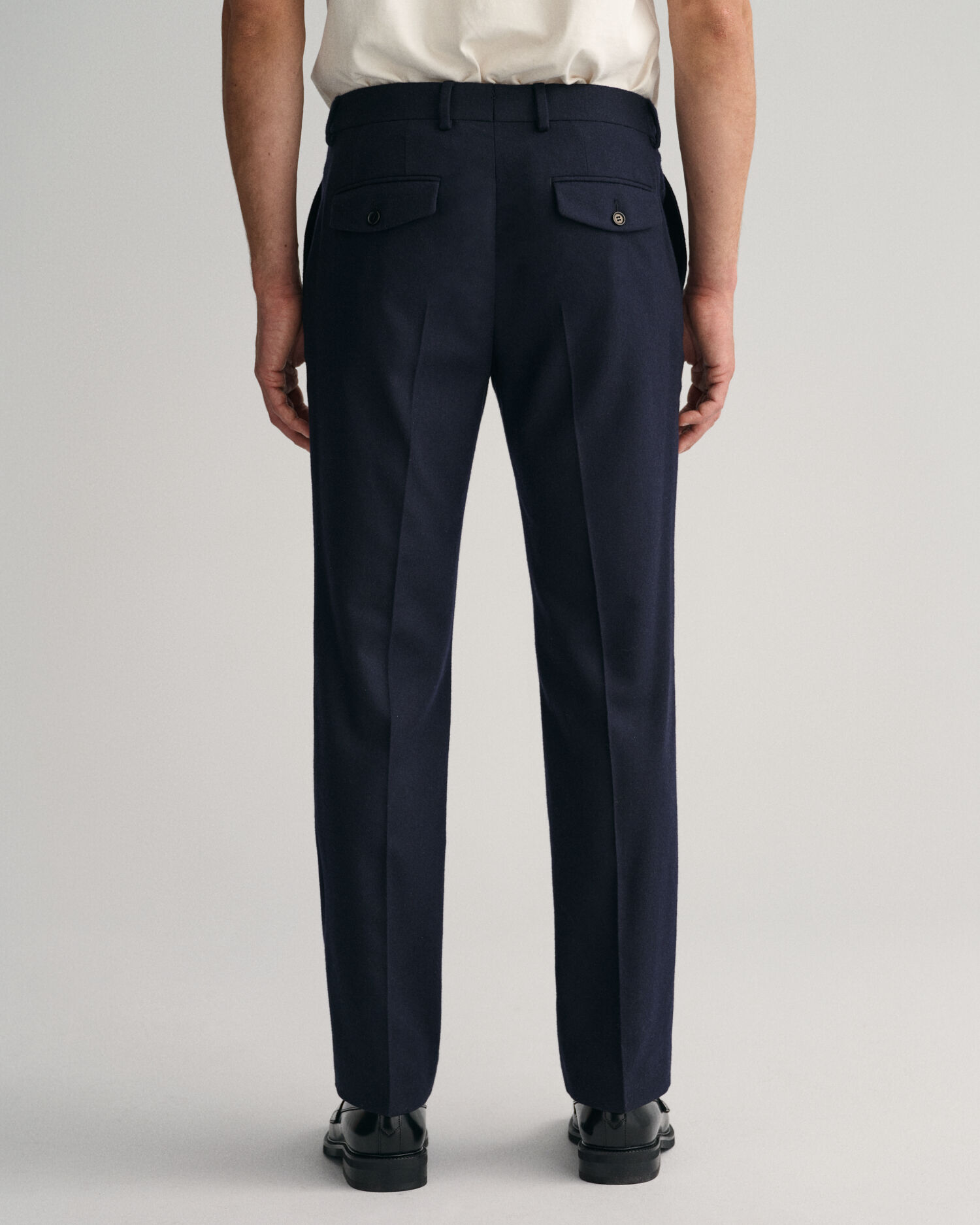 RUBINACCI Straight-Leg Pleated Wool-Flannel Trousers for Men | MR PORTER