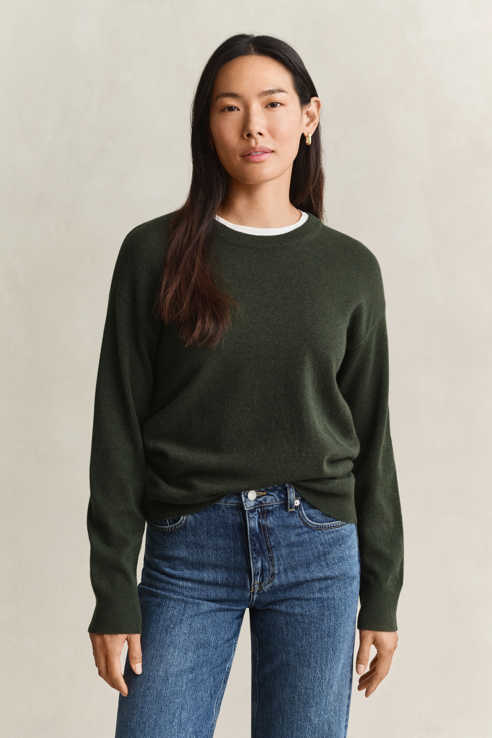 Superfine Lambswool Crew Neck Sweater
