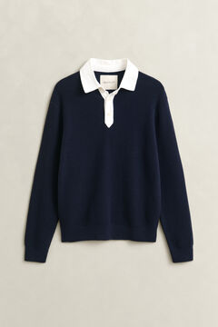 Cotton Merino Rugger — EVENING BLUE 1