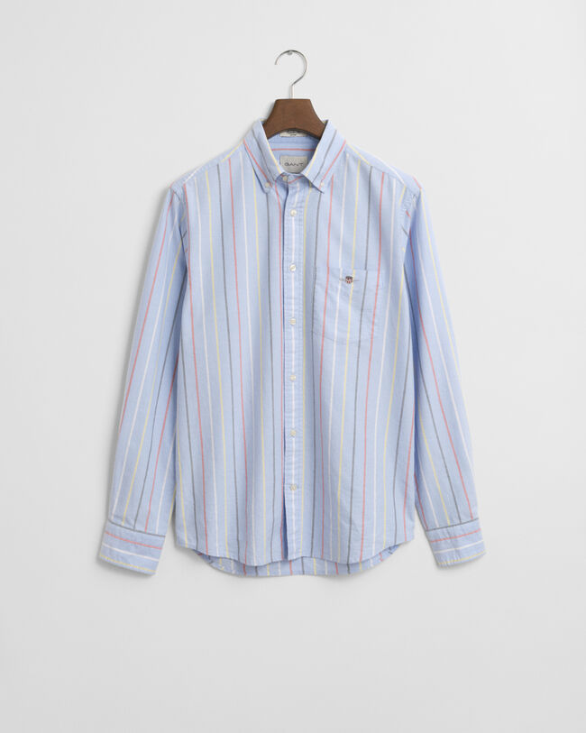 Regular Fit Multi Striped Classic Oxford Shirt