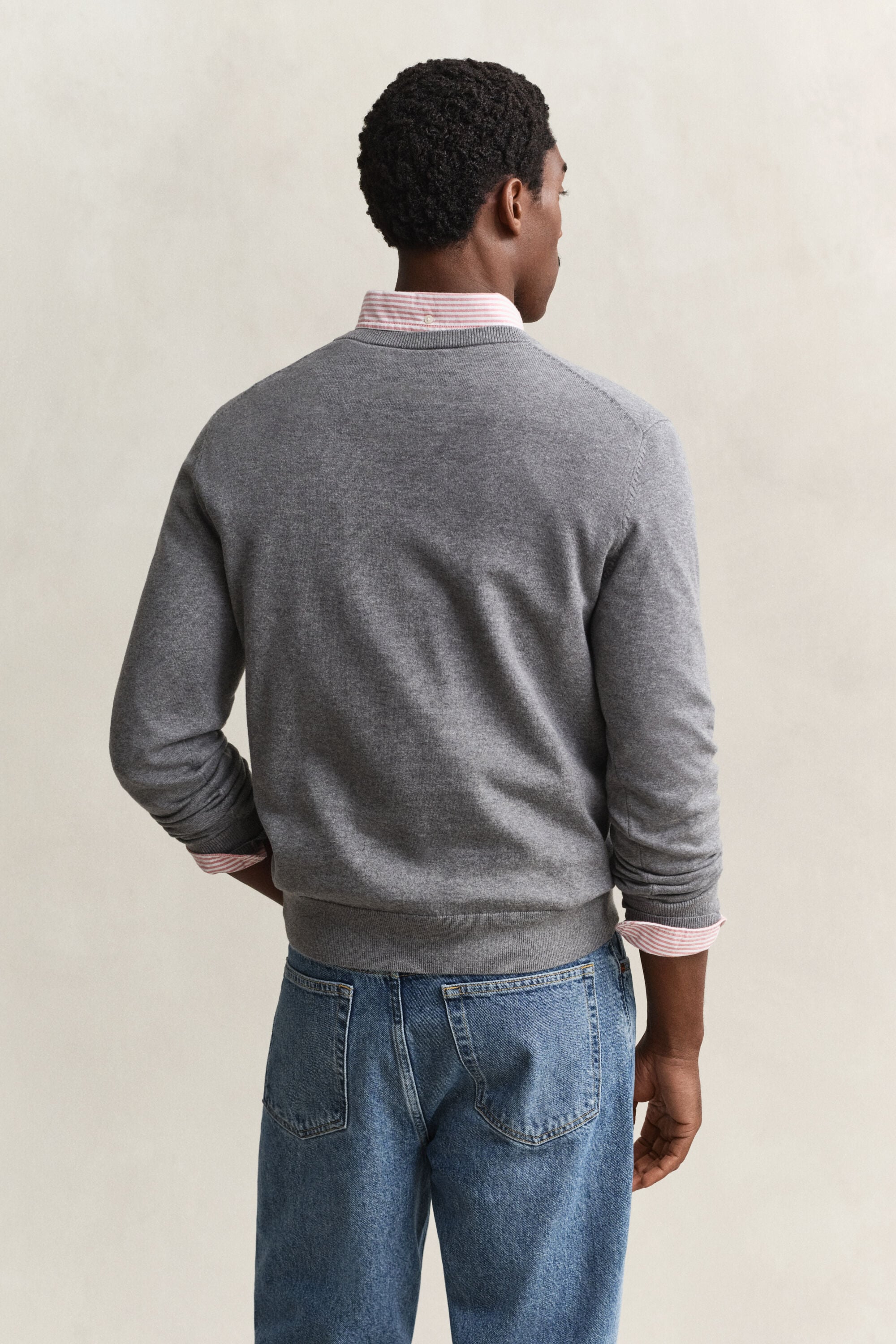 Classic Cotton V-Neck Sweater