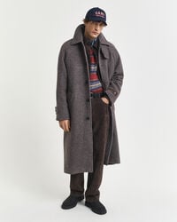 Wool Balmacaan Coat