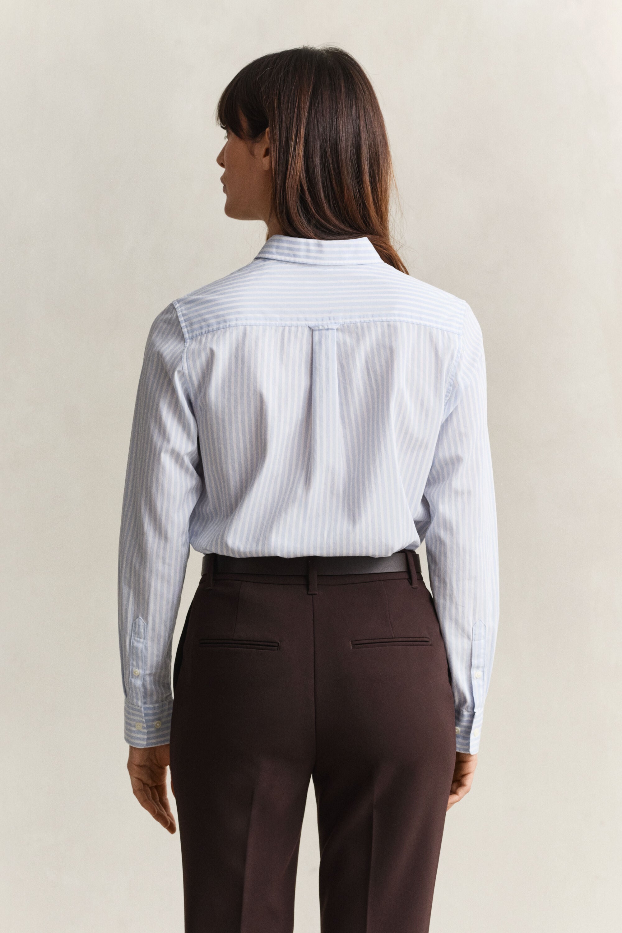 Regular Fit Striped Classic Poplin Shirt