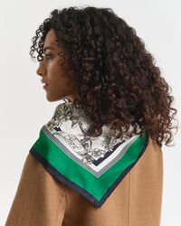 Tree Print Silk Scarf