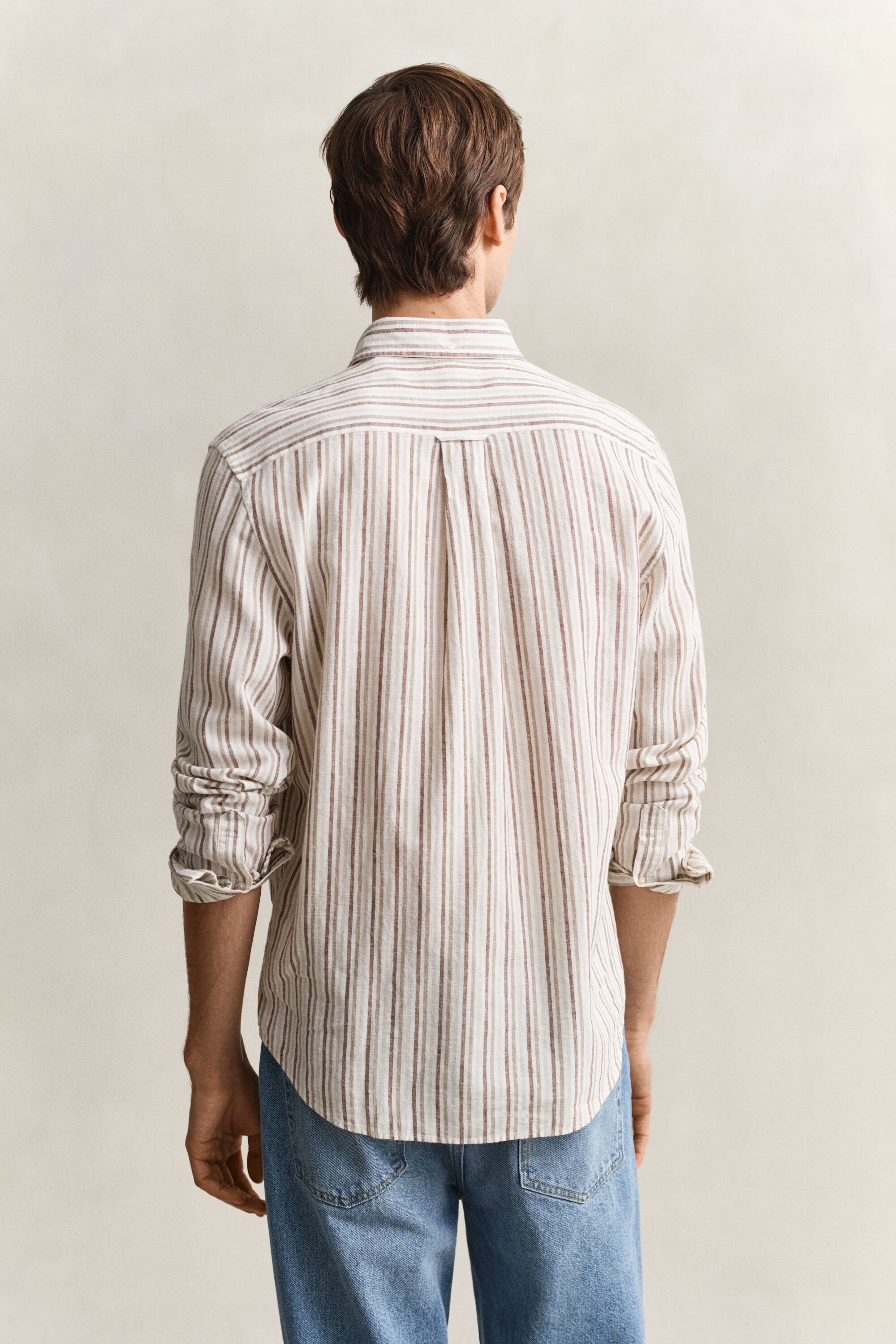 Striped Linen Blend Shirt