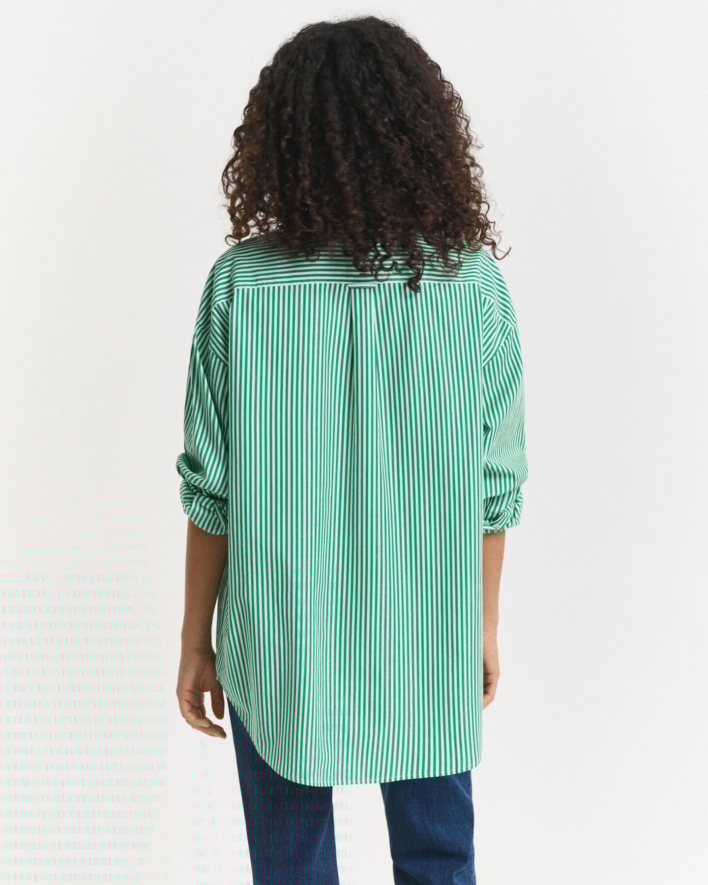 Oversized Classic Striped Poplin Shirt