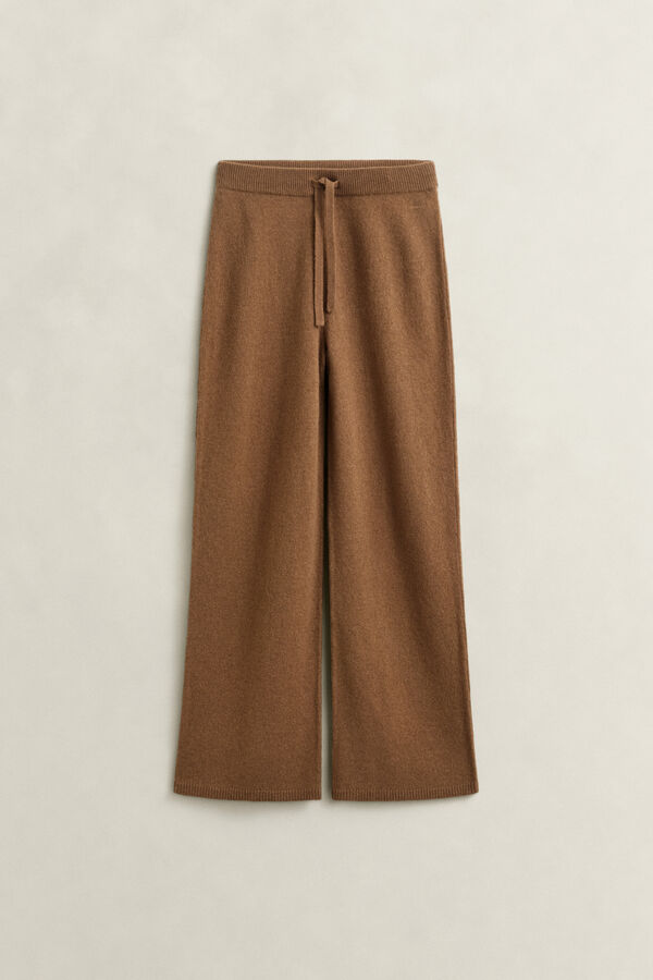 Wool Cashmere Blend Pants — WARM KHAKI