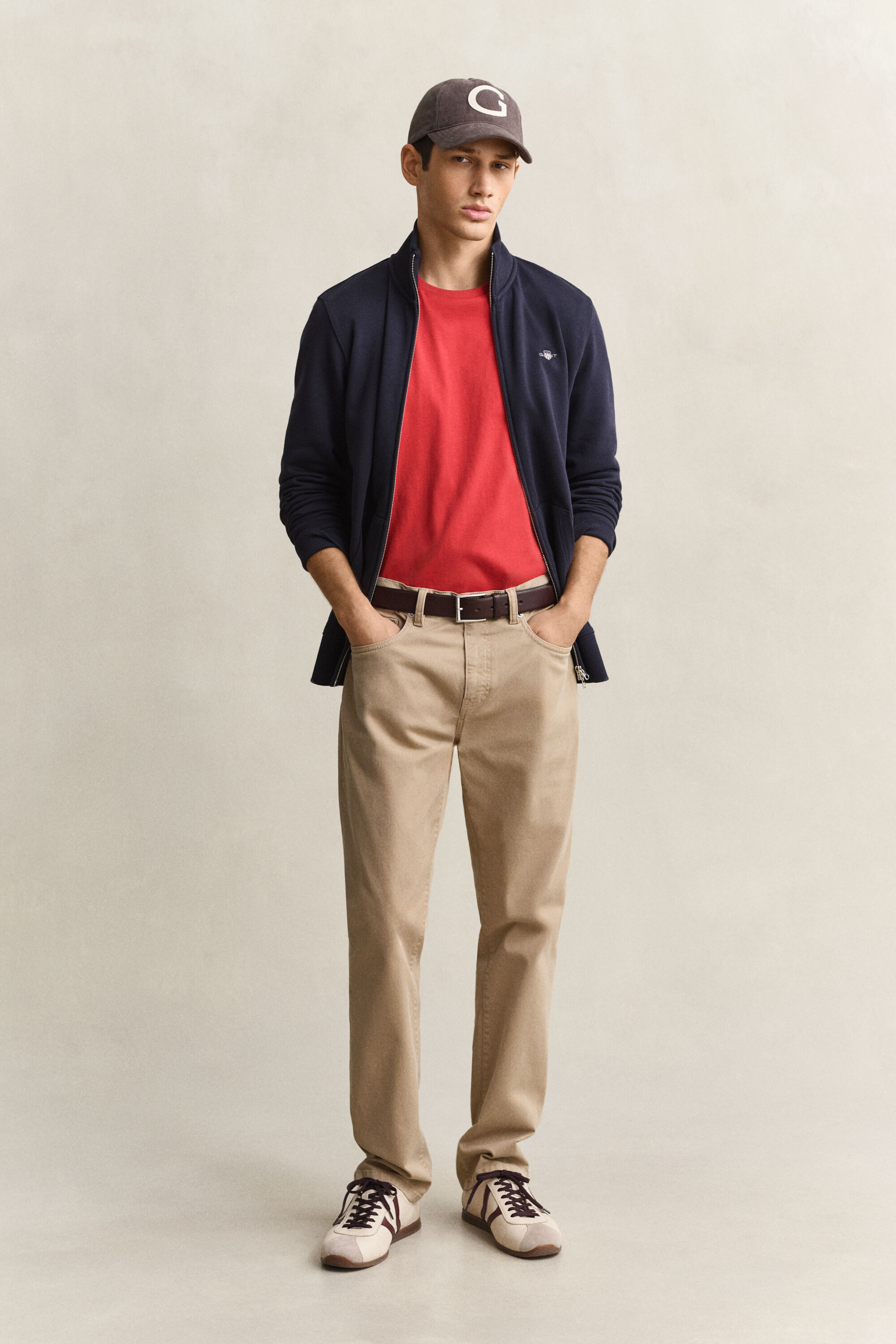 Shield Zip Sweatshirt — EVENING BLUE