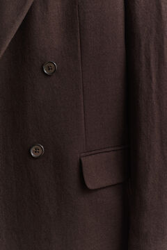 Wool Suit Jacket — SHADOW BROWN 4