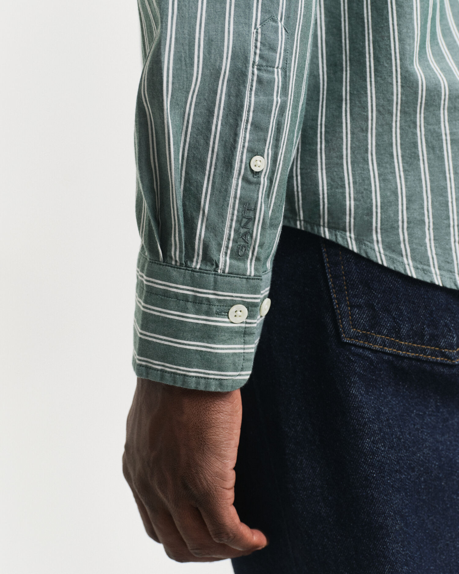 Regular Fit Striped Archive Poplin Shirt - GANT