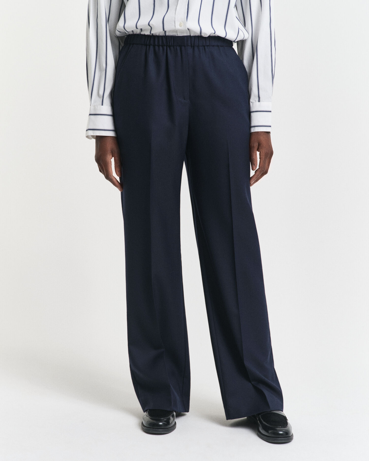 Wool Blend Pull-On Pants