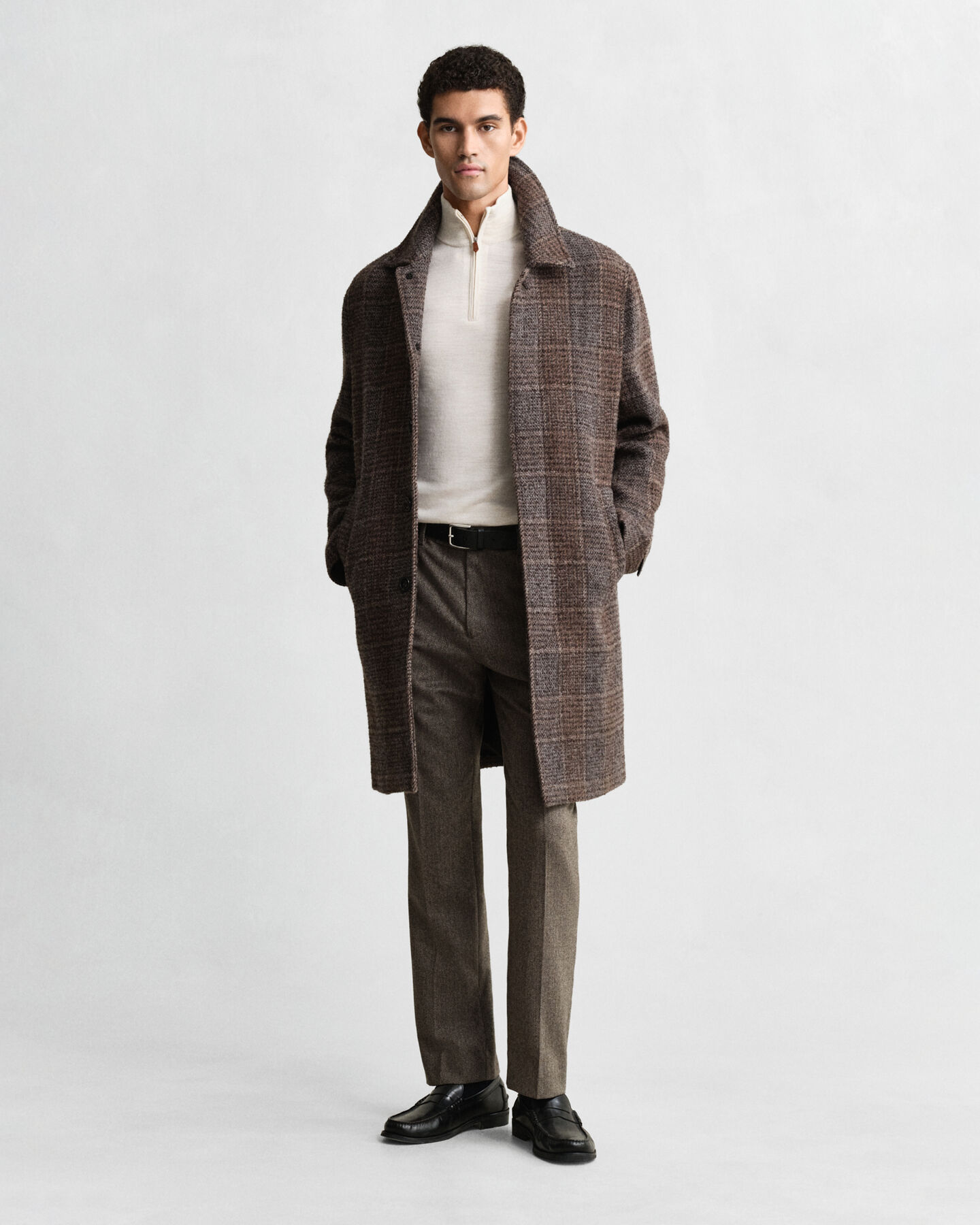 Extra Fine Merino Wool Half-Zip Sweater