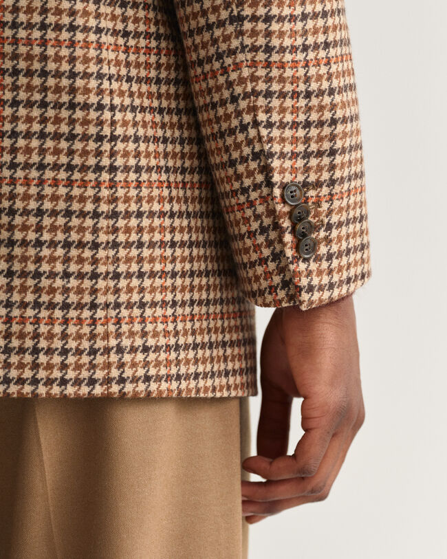 Heavy Wool Check Blazer