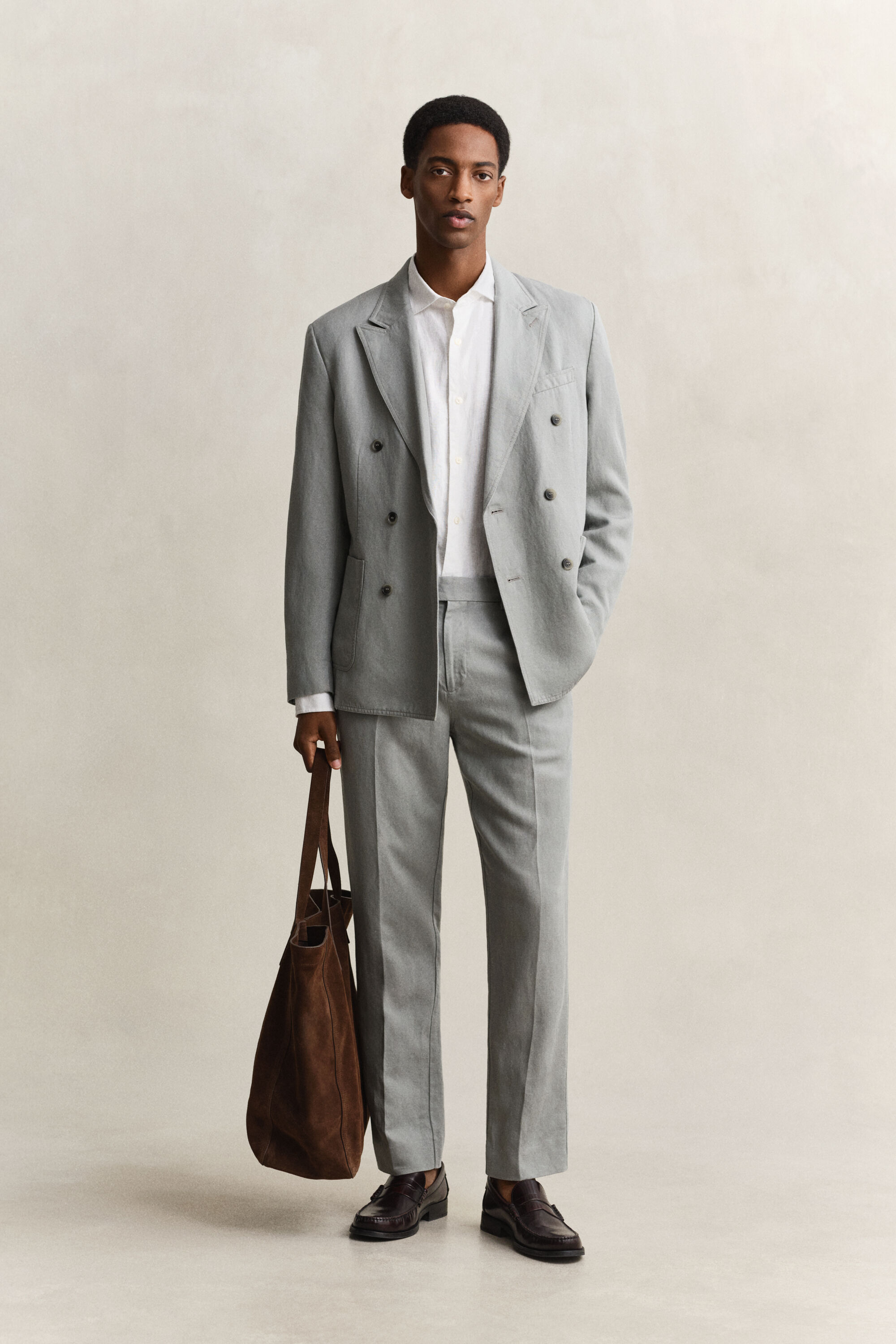 Lyocell Linen Suit Pants