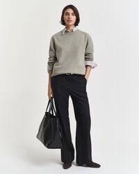 Soft Wool Cashmere Blend Crew Neck Sweater