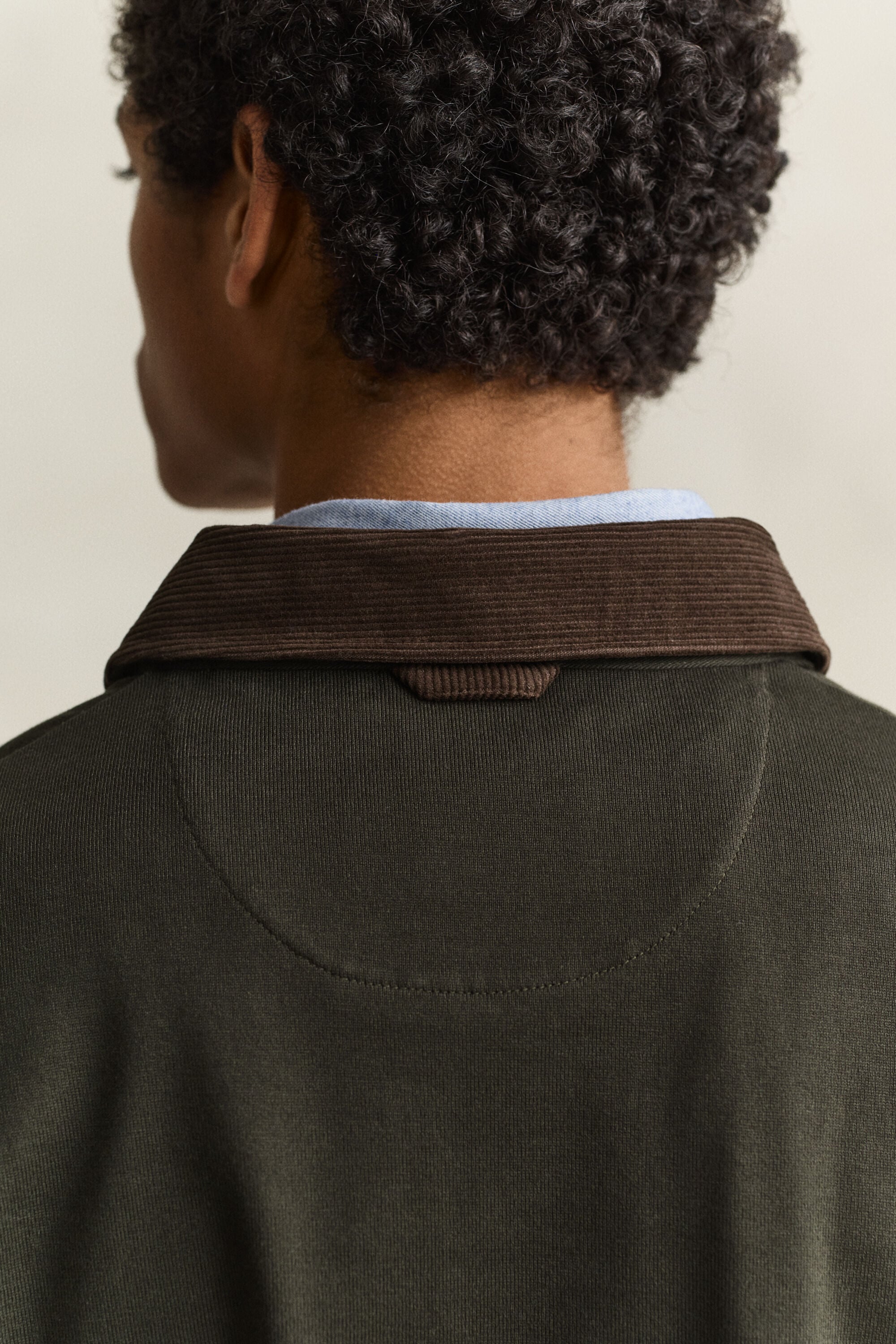 Corduroy Collar Rugger