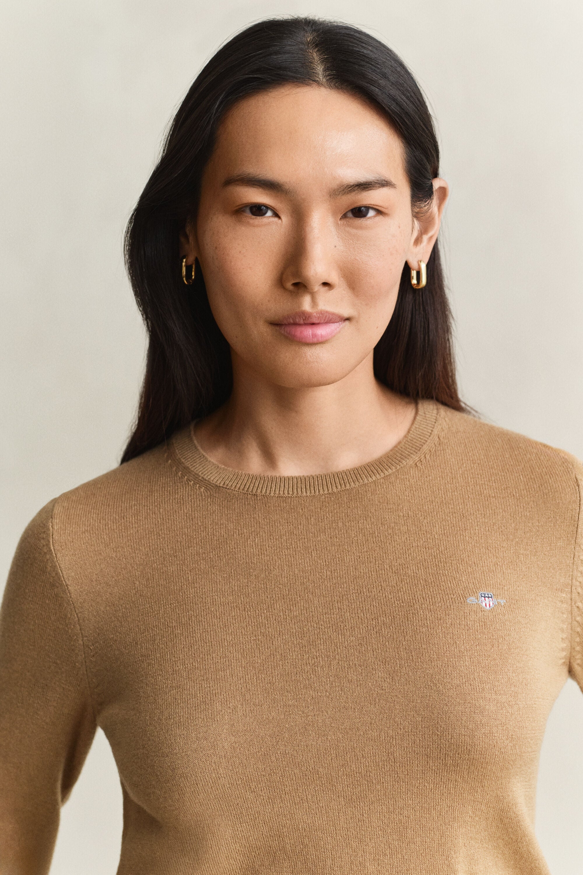 Wool Cotton Crew Neck Sweater