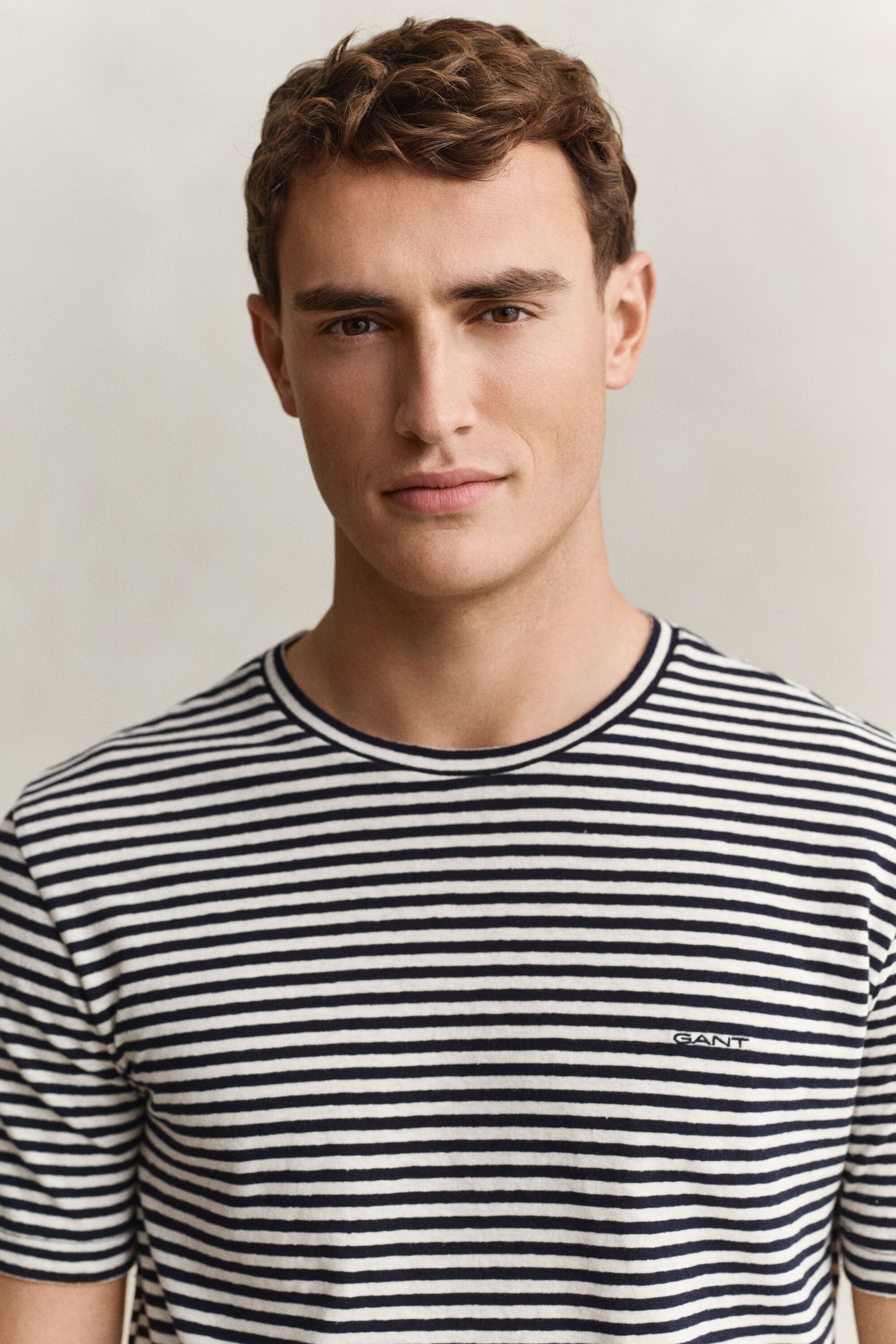 Striped Cotton Linen T-Shirt