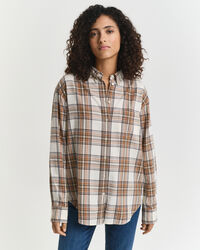 Relaxed Fit Checked Flannel Shirt