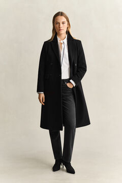 Wool Cashmere Blend Coat — BLACK 9