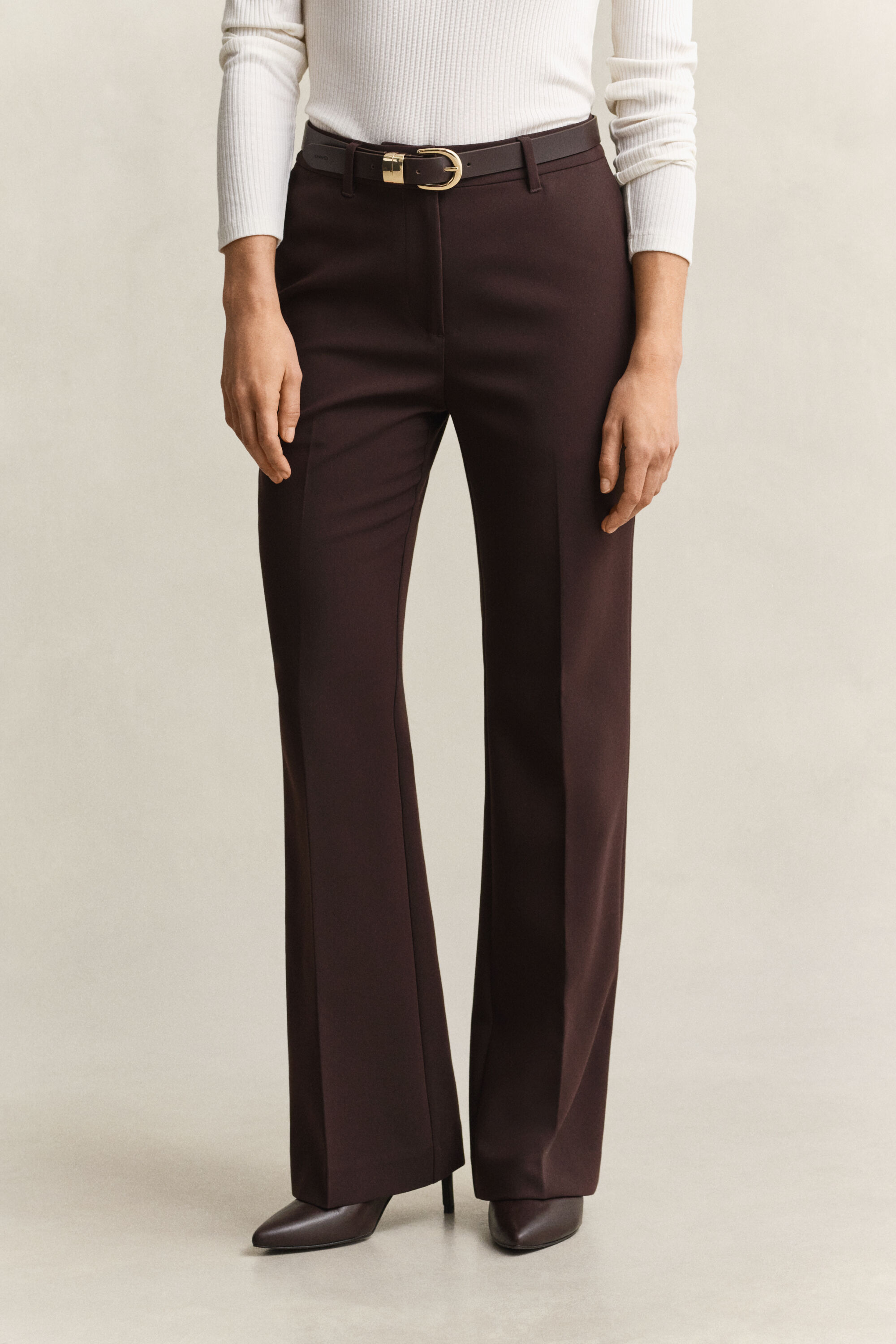 Slim Flared Slacks