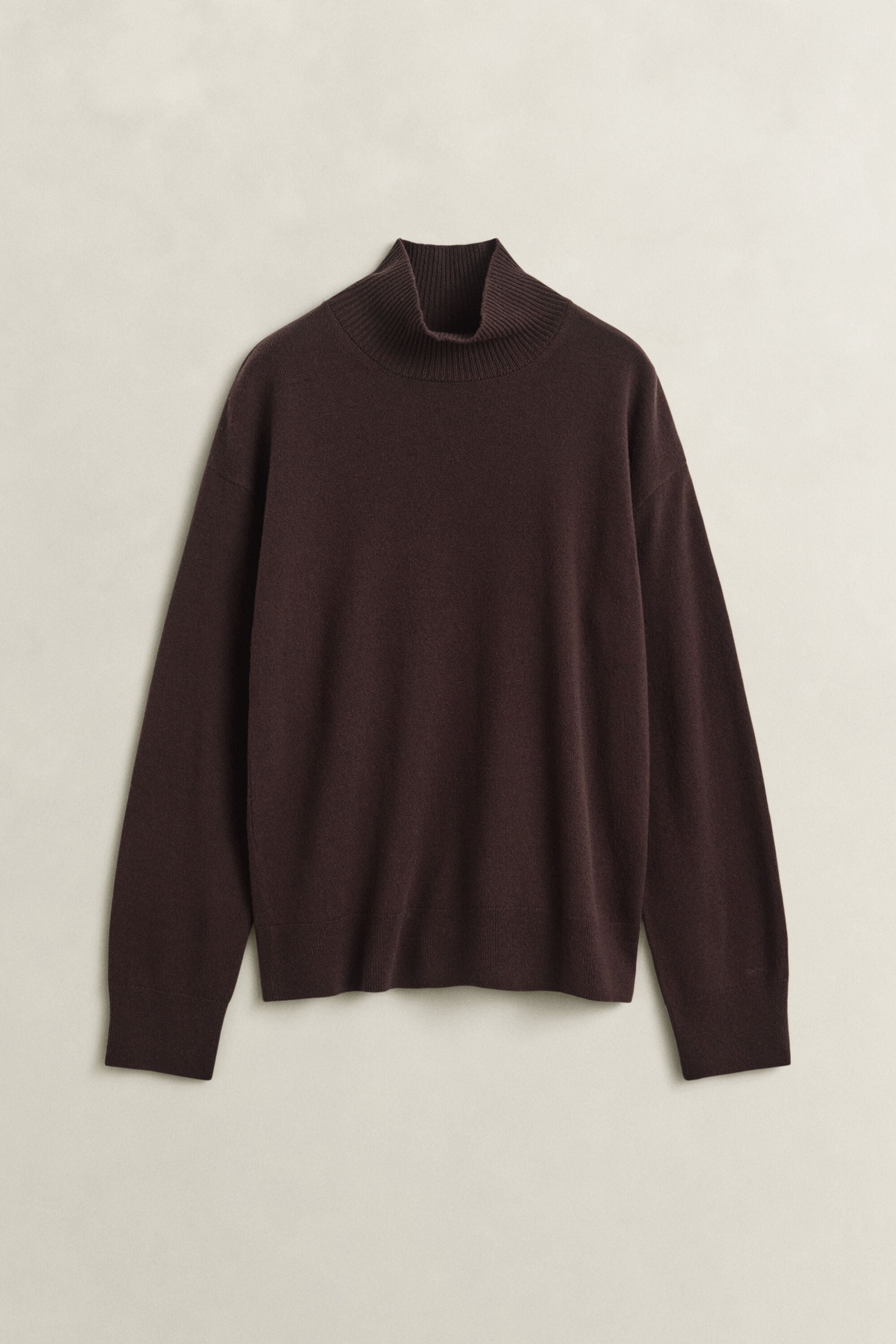 Superfine Lambswool Mock Neck Sweater