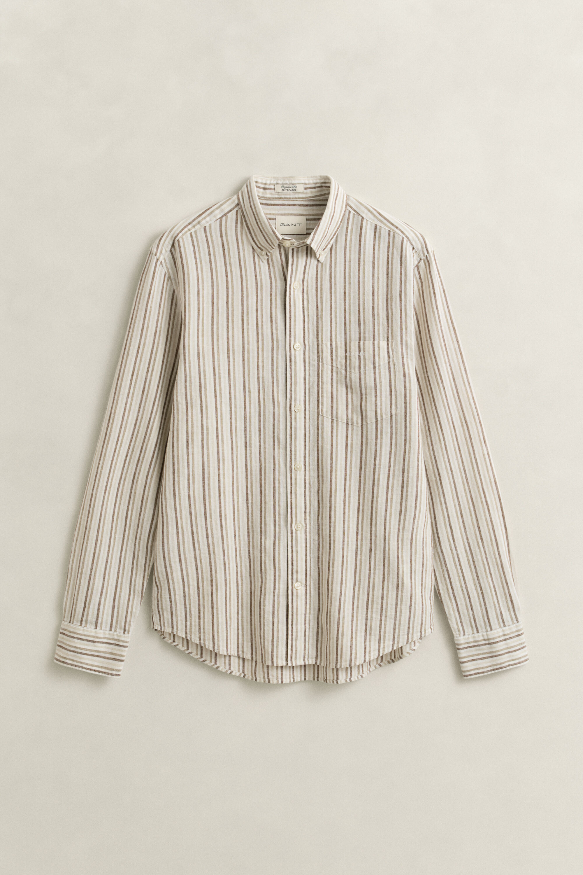 Striped Linen Blend Shirt