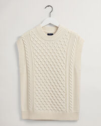 Cable Structure Sweater Vest