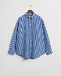 Oversized Striped Poplin Shirt