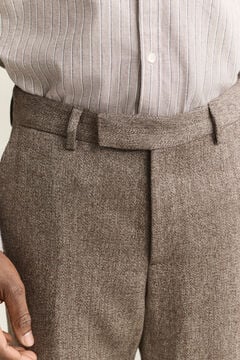 Mélange Wool Pants — FADED TAUPE 4