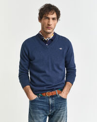Classic Cotton V-Neck Sweater