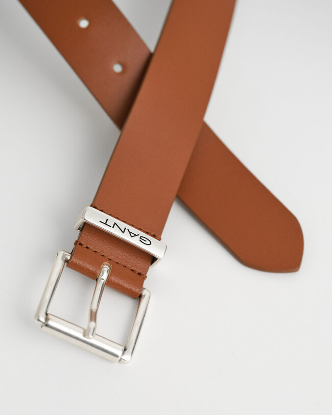 Logo Leather Belt