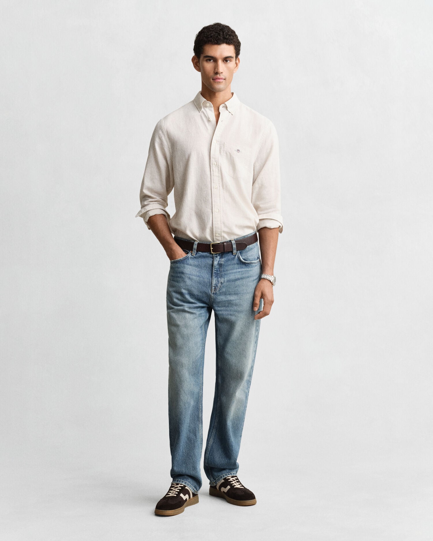 Linen Blend Shirt — PUTTY