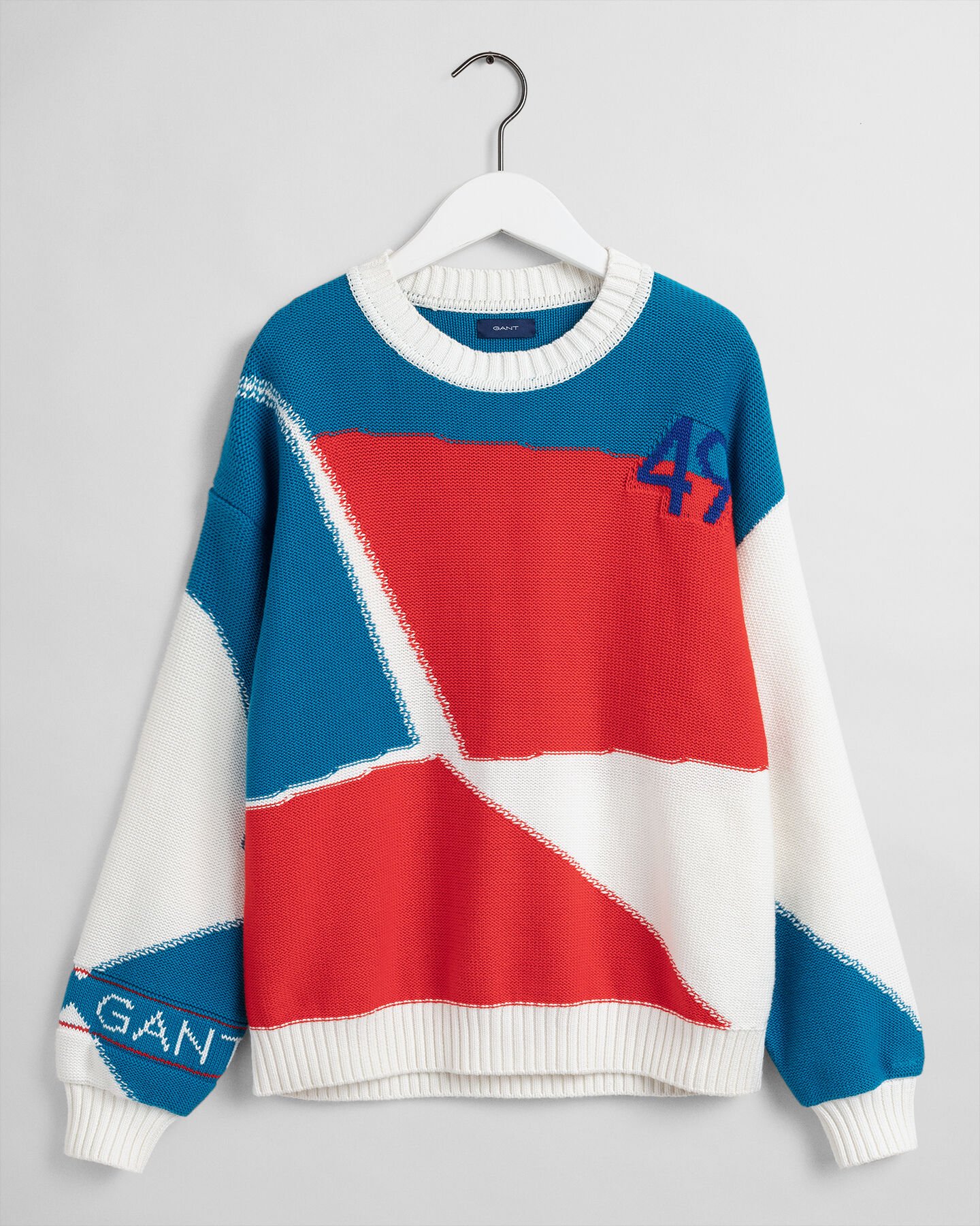 Rough Weather Block Crew Neck Sweater