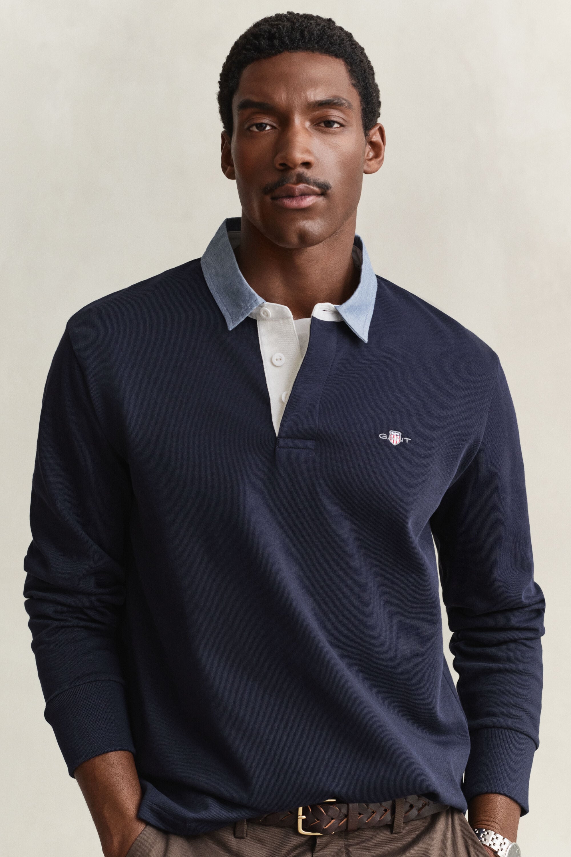 Chambray Collar Heavy Rugger