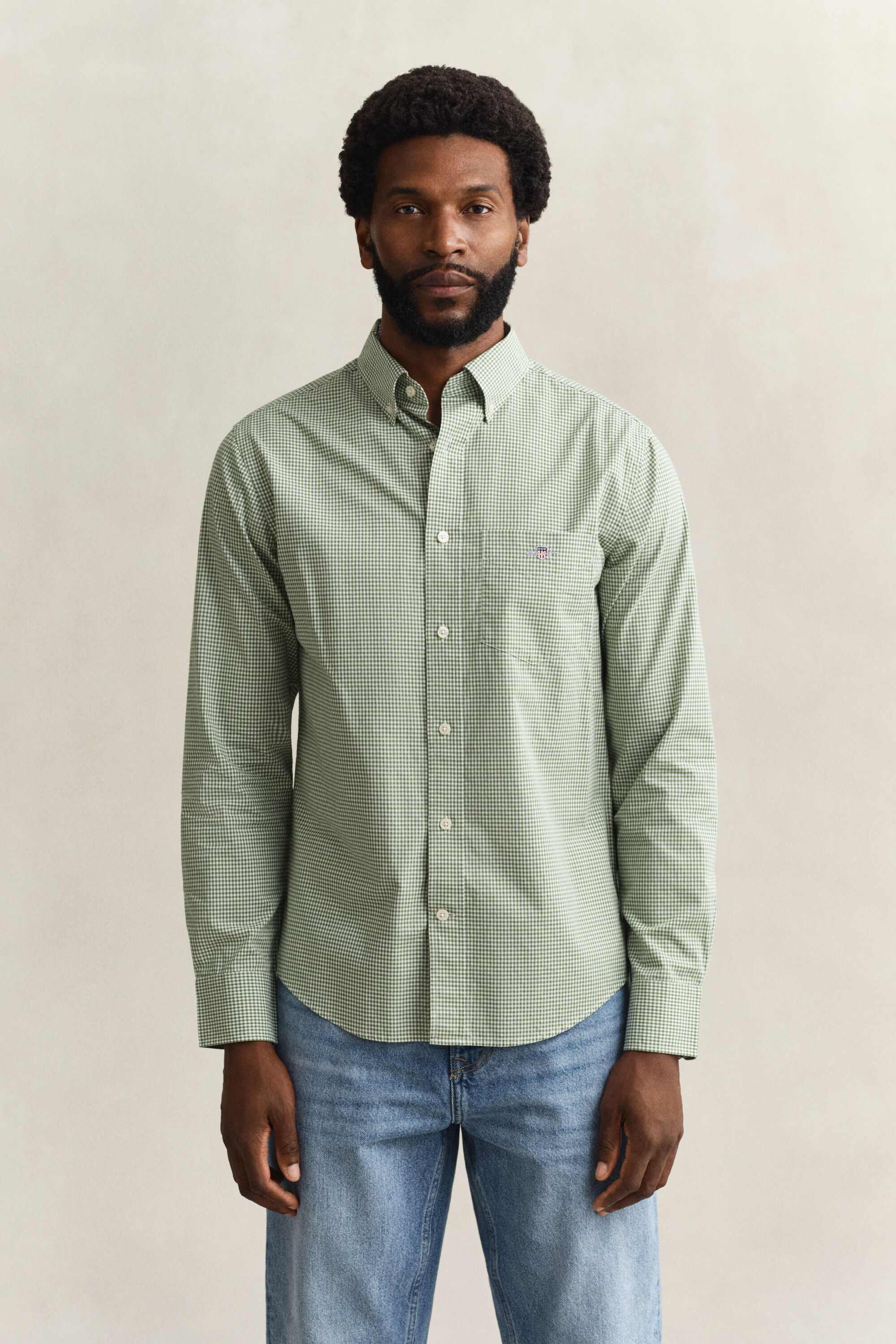 Gingham Classic Poplin Shirt