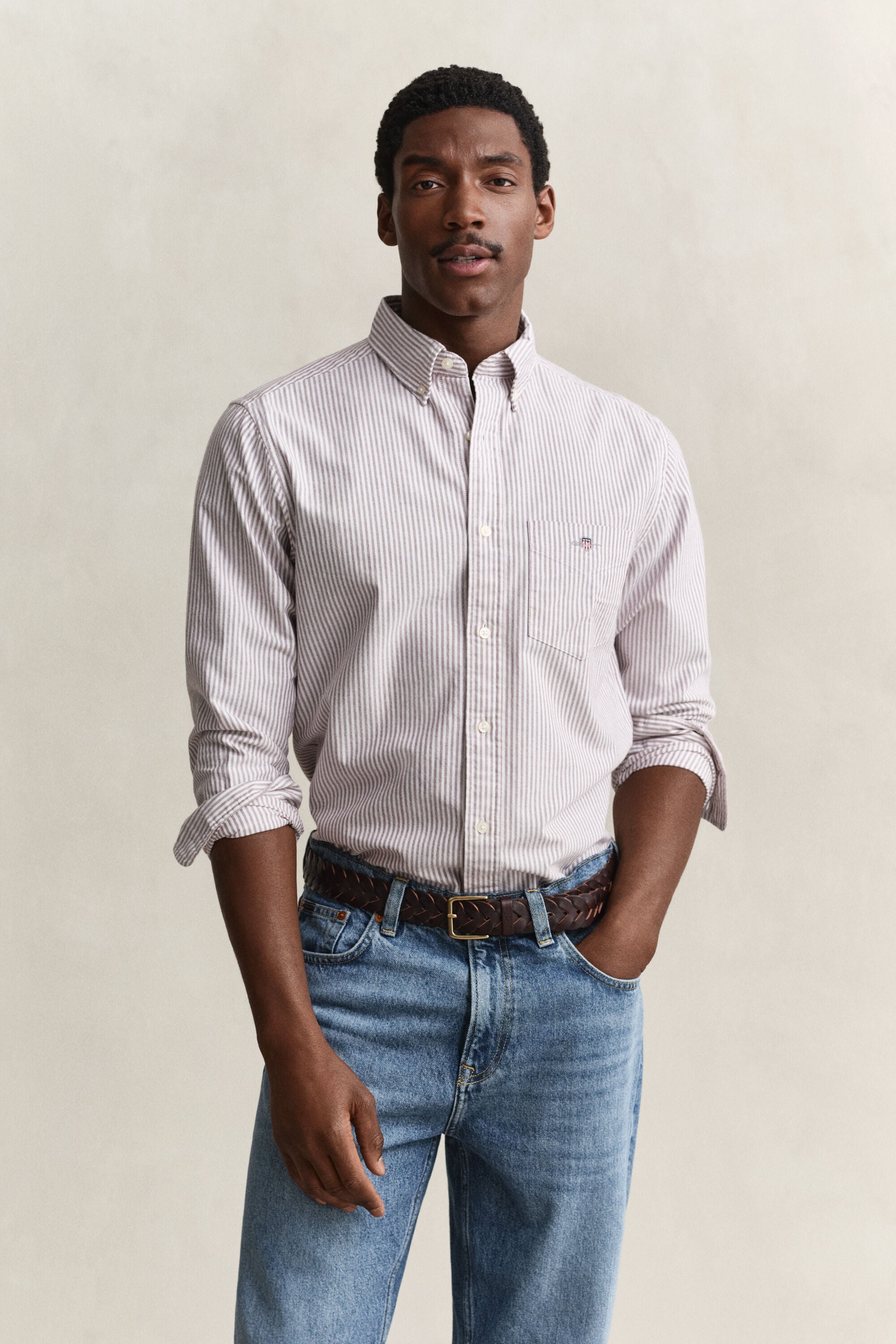 Classic Regular Striped Oxford Shirt