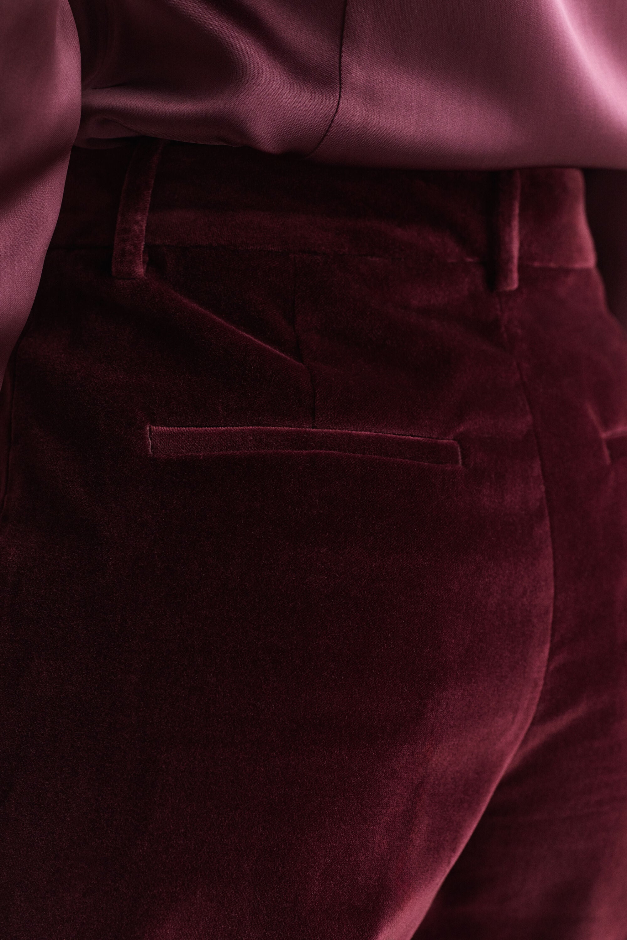 Tailored Velvet Pants
