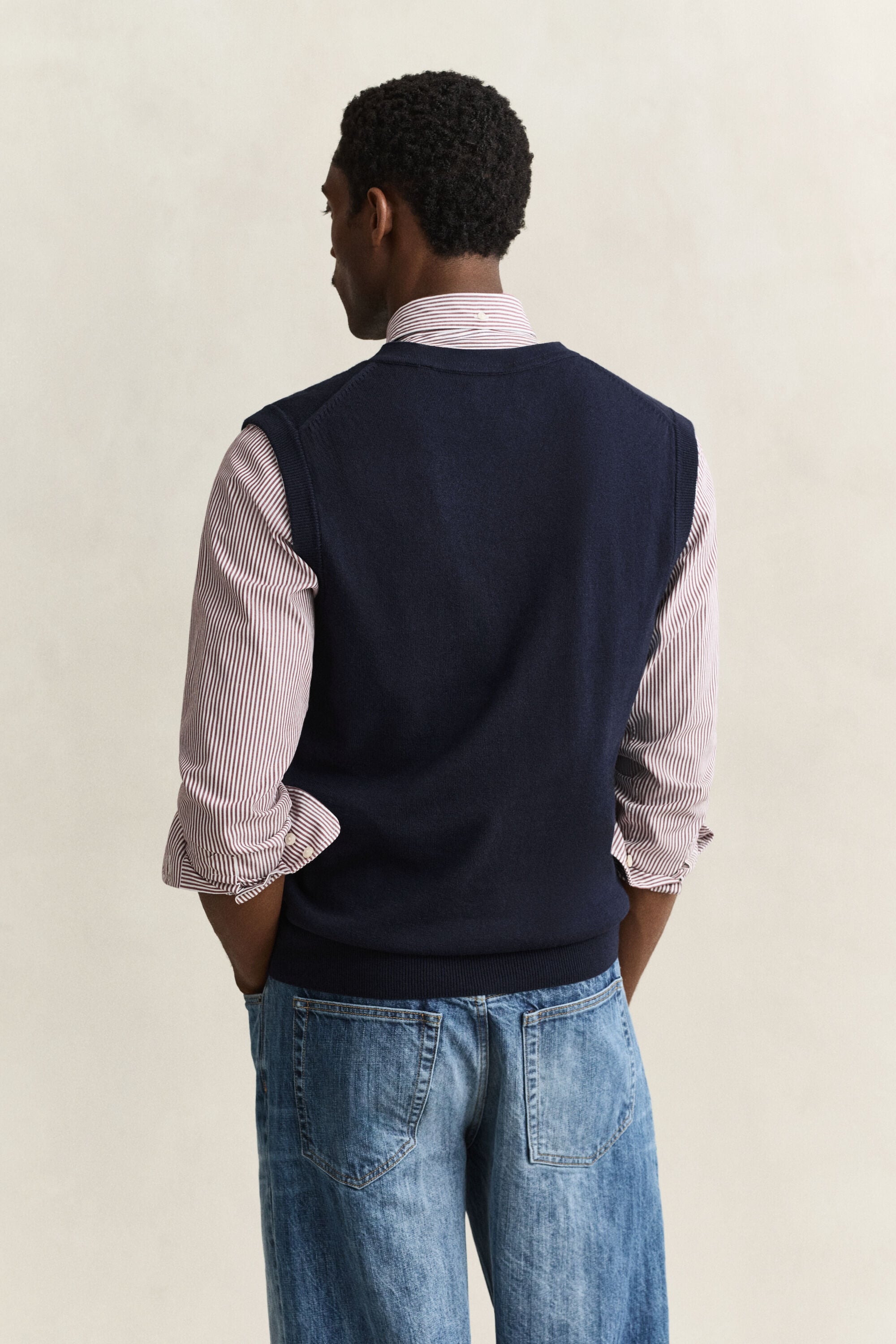 Cotton Wool V-Neck Vest