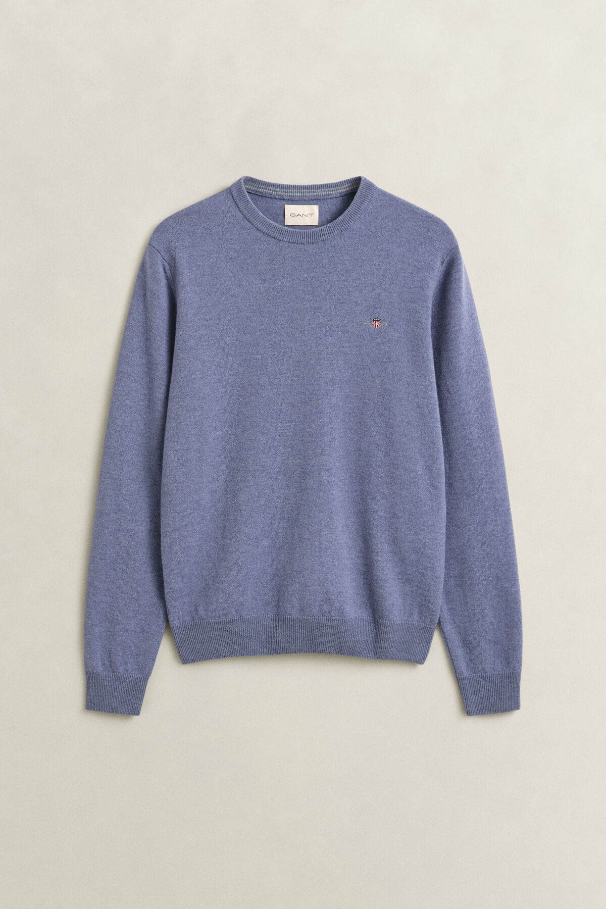 Lambswool Crew Neck Sweater — BLUE HORIZON