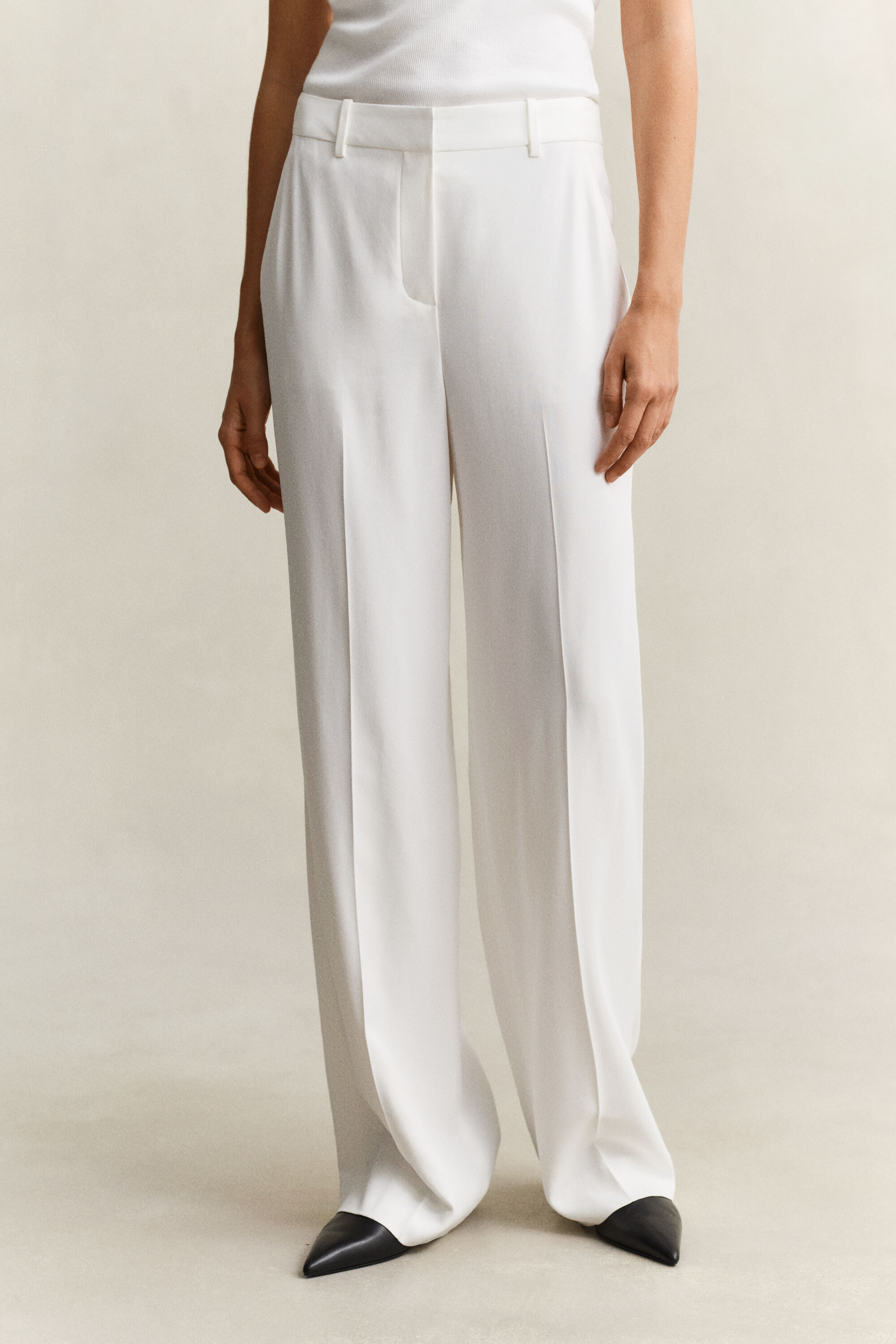 Tailored Crepe Pants