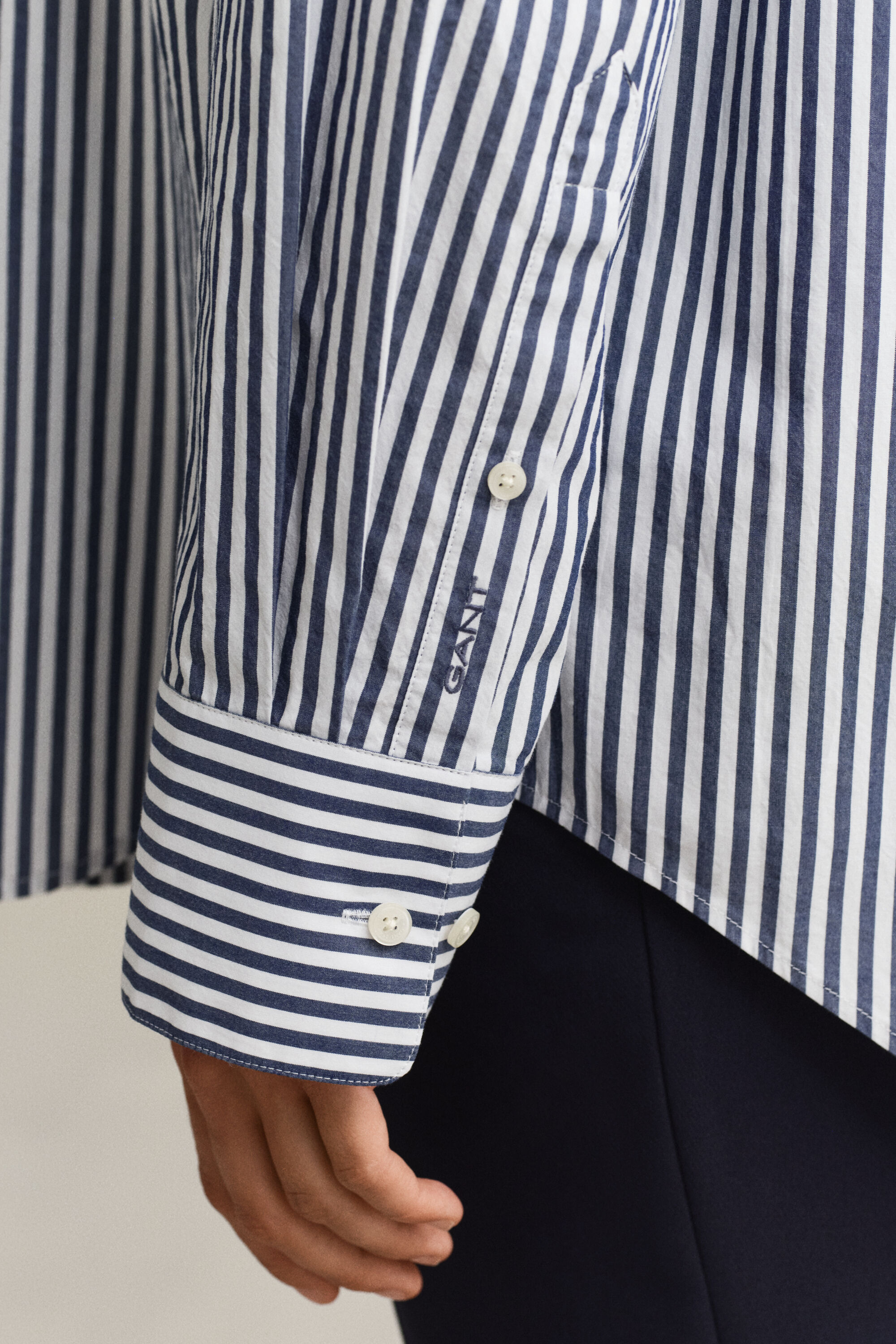 Striped Poplin Shirt
