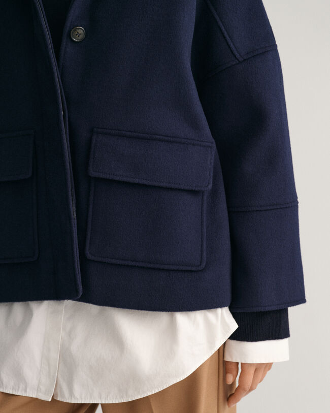 GANT Women's Wool Blend Cropped Jacket 4700128