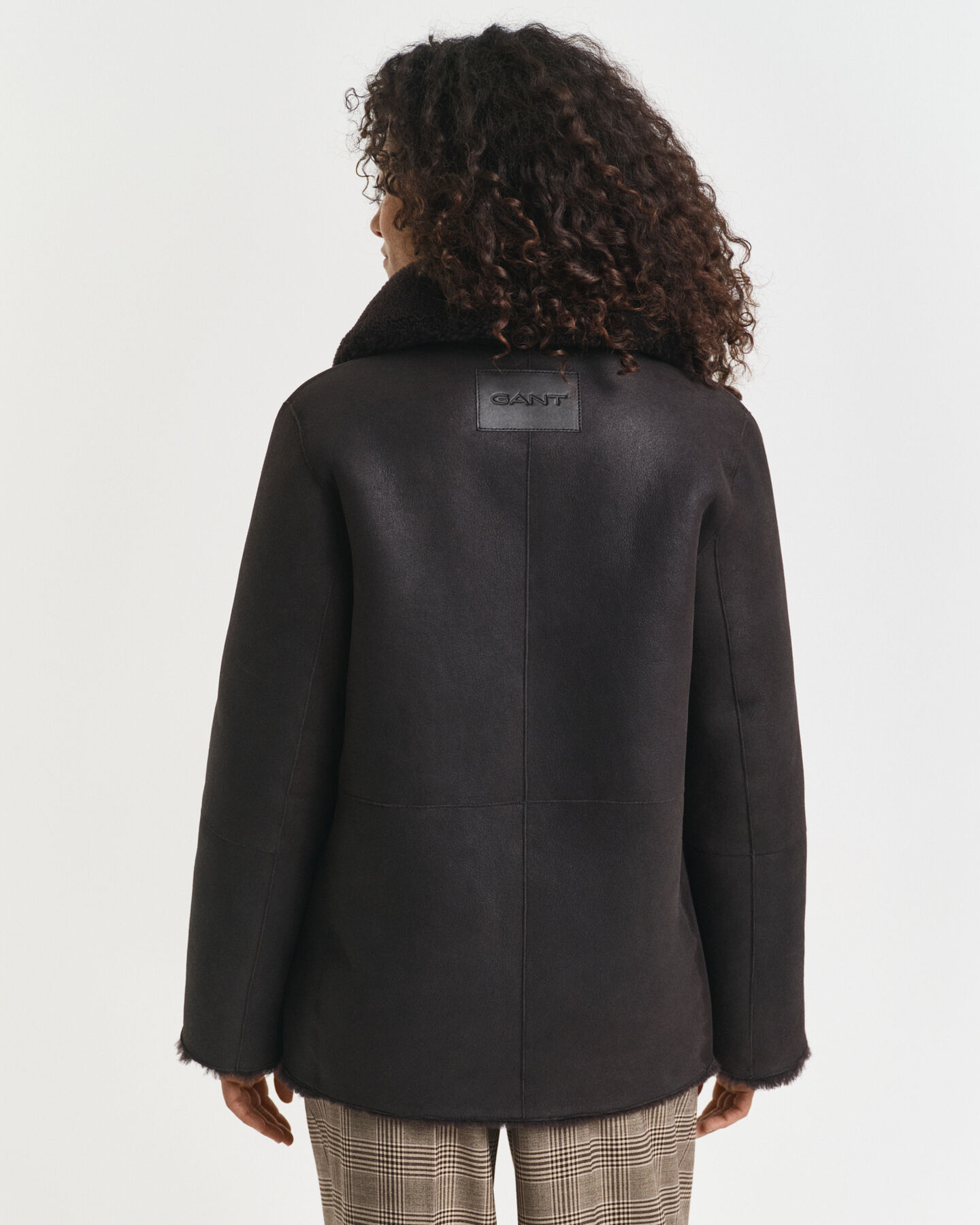 Reversible Shearling Peacoat