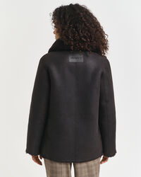 Reversible Shearling Peacoat