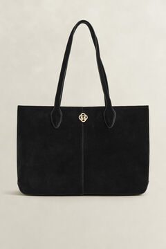 Suede Tote Bag — BLACK 3