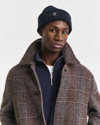 Ribbed Cotton Blend Beanie